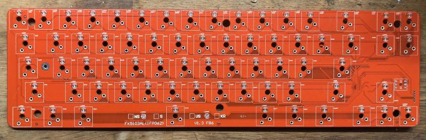 Full front side of the PCB